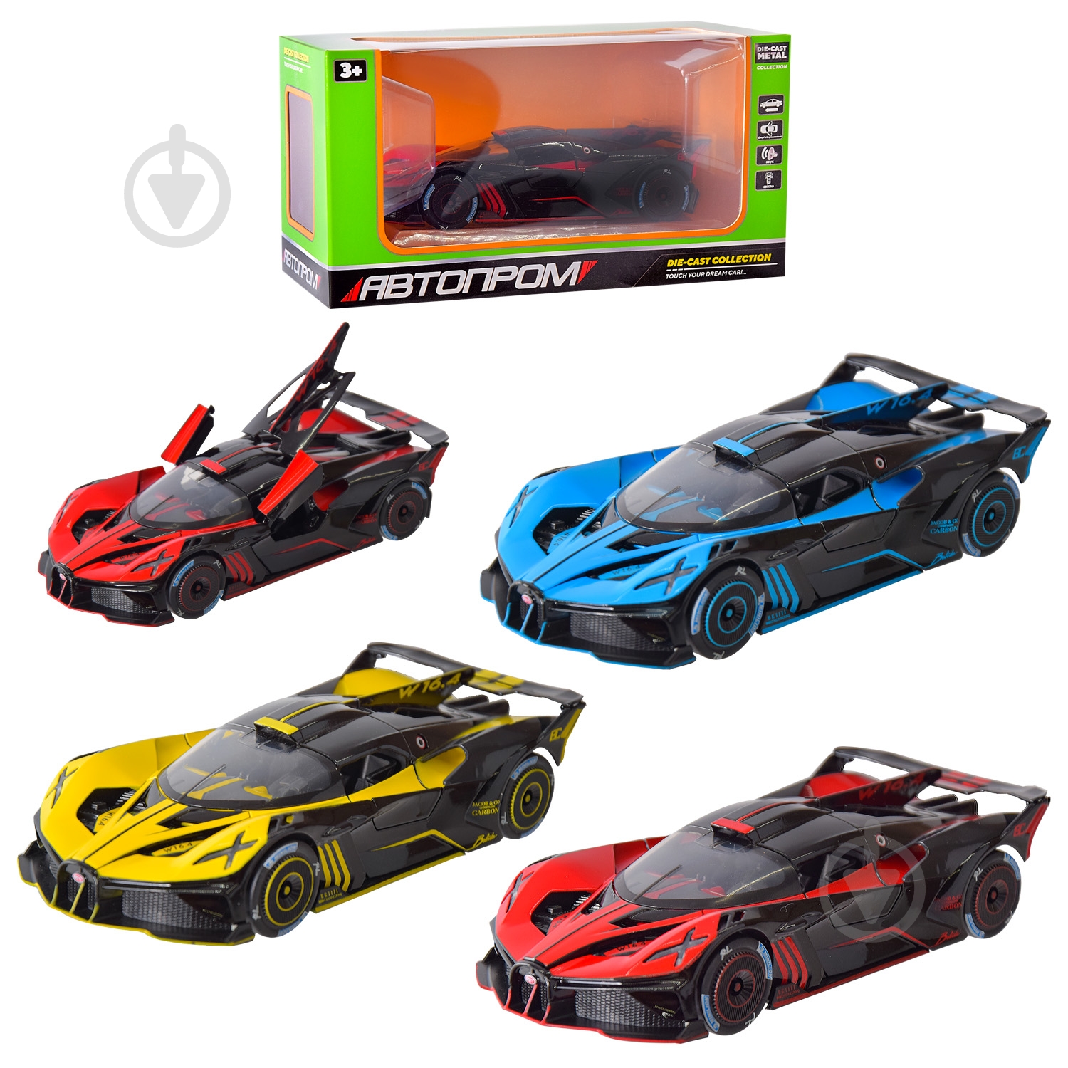 Автомобиль Автопром 1:24 2400 - фото 1 Автомобиль Автопром 1:24 2400 - фото 1