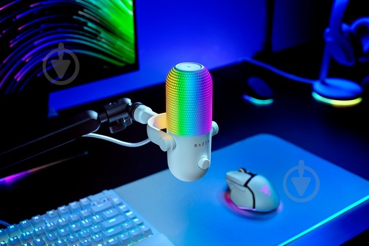 Мікрофон Razer Seiren V3 Chroma White (RZ19-05060200-R3M1) - фото 6 Мікрофон Razer Seiren V3 Chroma White (RZ19-05060200-R3M1) - фото 6