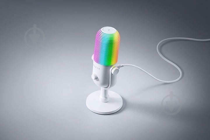 Мікрофон Razer Seiren V3 Chroma White (RZ19-05060200-R3M1) - фото 5 Мікрофон Razer Seiren V3 Chroma White (RZ19-05060200-R3M1) - фото 5