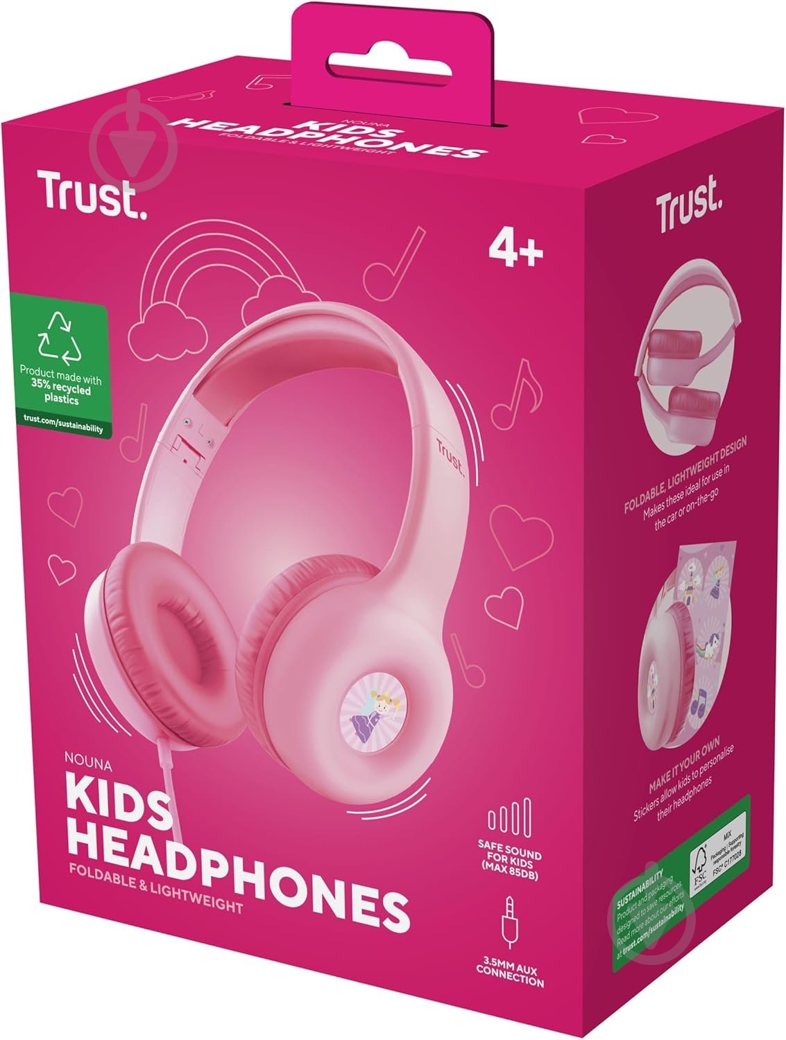 Навушники Trust Nouna Kids Headphones Mic pink (25277_TRUST) - фото 14