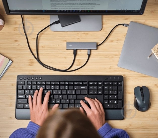 USB-хаб Trust Halyx USB-C > 5xUSB-C (25136_TRUST) - фото 6 USB-хаб Trust Halyx USB-C > 5xUSB-C (25136_TRUST) - фото 6