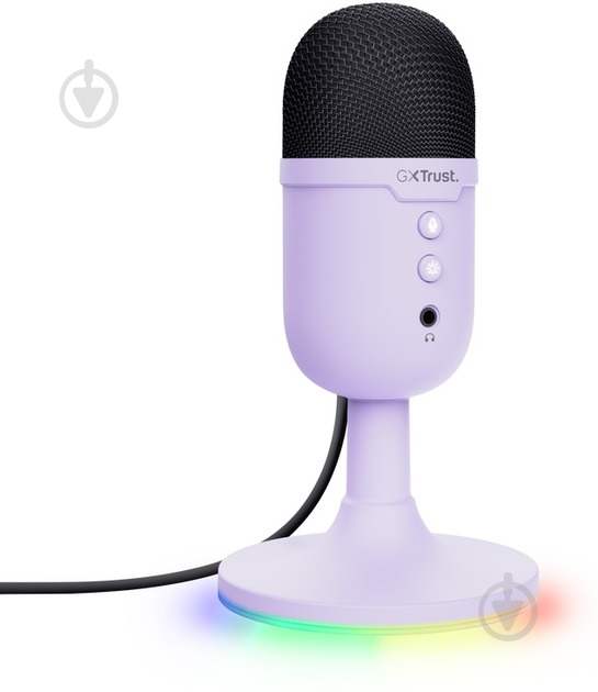 Микрофон Trust GXT 234W Yunix USB violet (25375_TRUST) - фото 5 Микрофон Trust GXT 234W Yunix USB violet (25375_TRUST) - фото 5