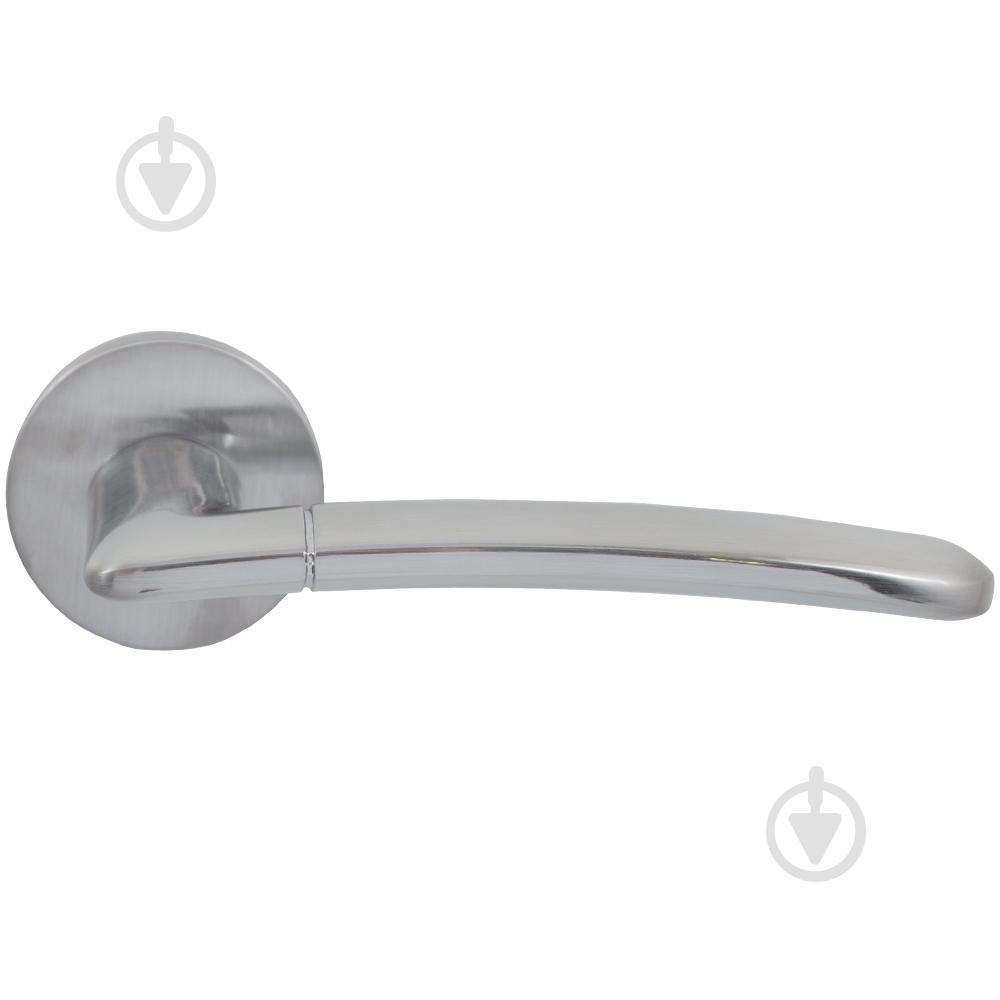 Ручка на розетці Comit wind матовий хром - фото 1