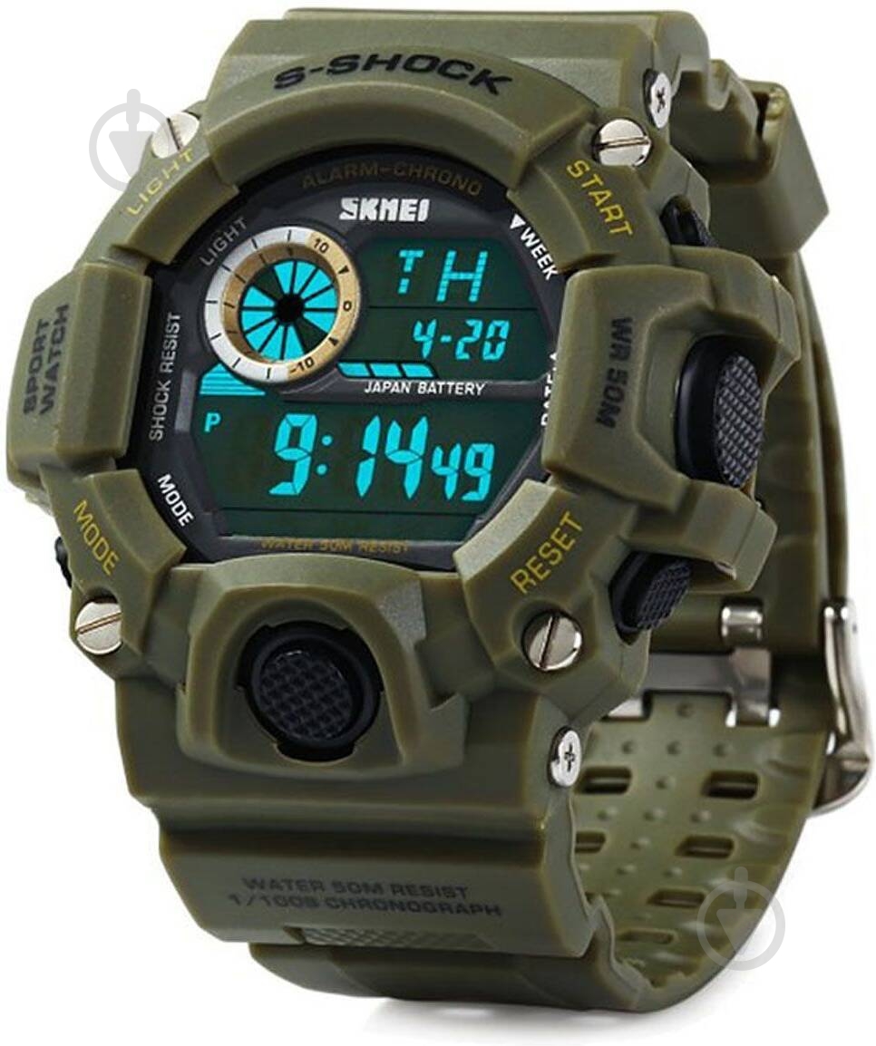 Наручний годинник Skmei 1019 Army Green BOX (1019BOXAG) - фото 1