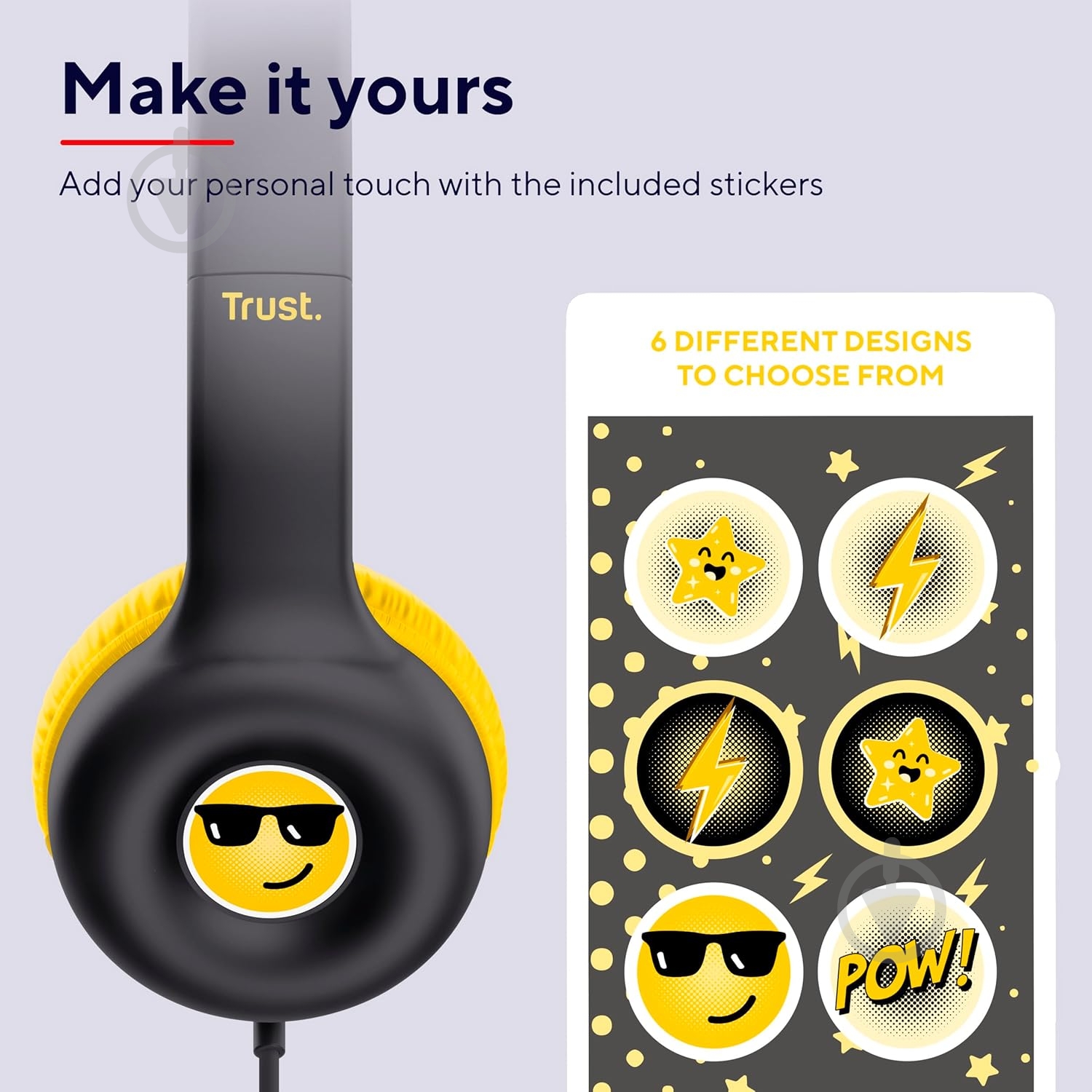 Навушники Trust Nouna Kids Headphones Mic black (25406_TRUST) - фото 14