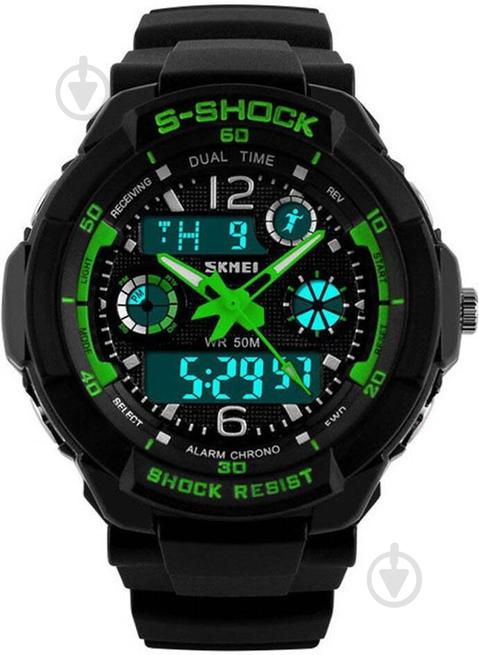 Наручные часы Skmei 1060 Green BOX (1060BOXGR) - фото 1