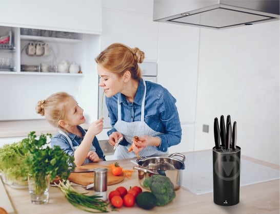 Набор ножей Smile 6 предметов черный SNS-3 - фото 7