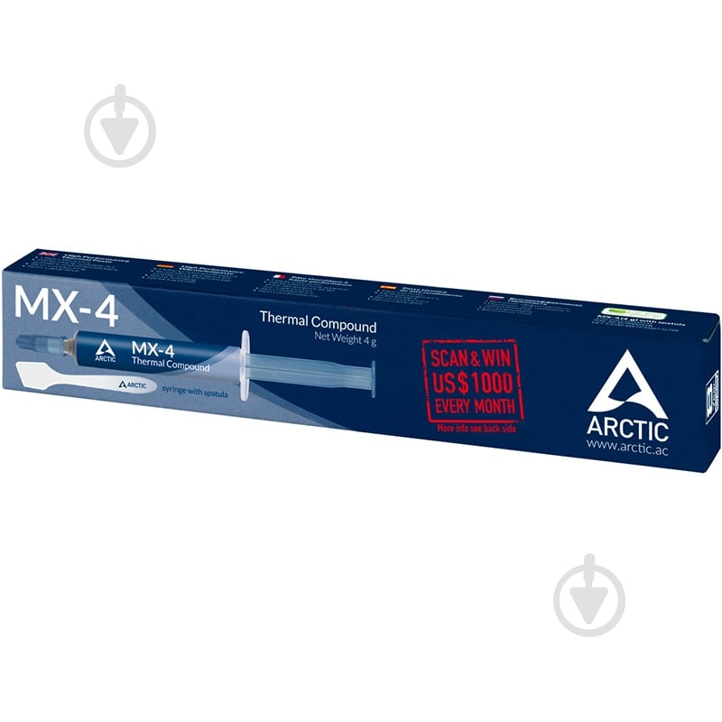 Термопаста Arctic MX-4 4 г со шпателем - фото 2