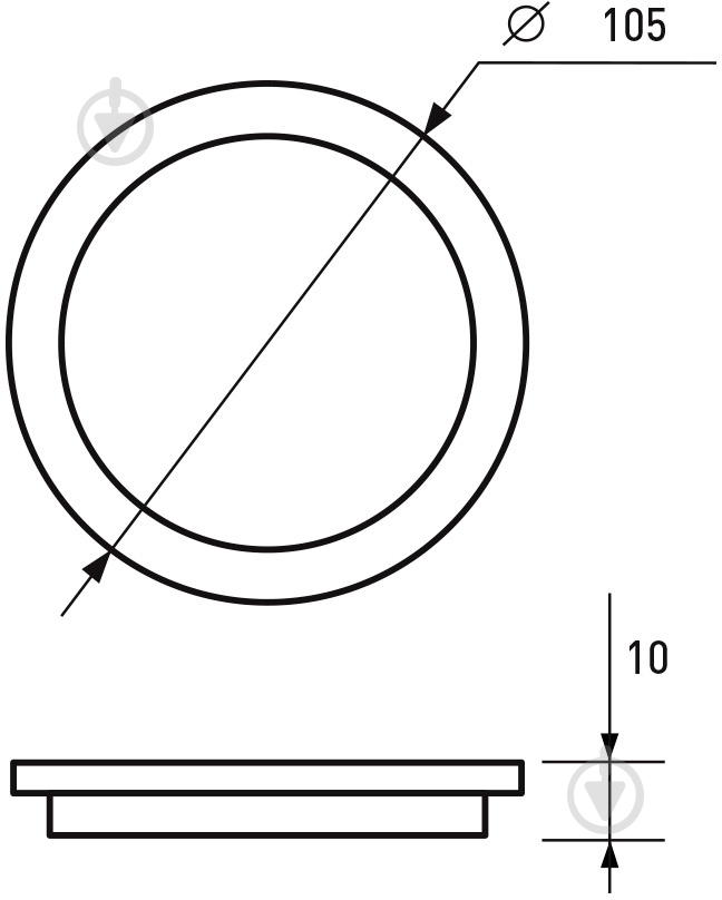 Світильник точковий Eurolamp 6 Вт 4000 К білий LED-DLR-6/4(white) - фото 3