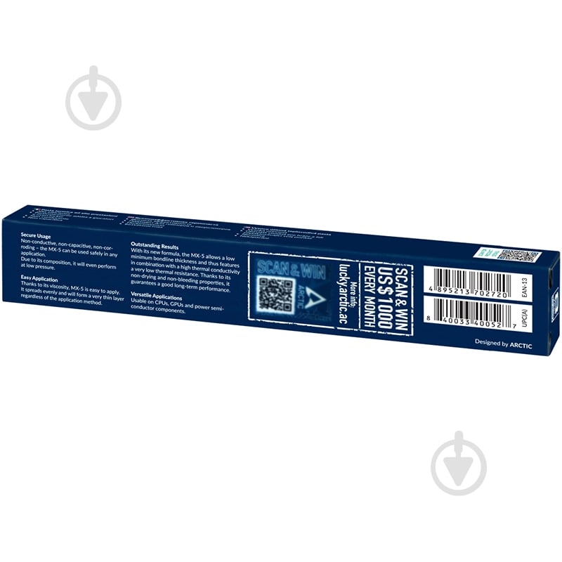 Термопаста Arctic MX-5 2 г со шпателем - фото 3