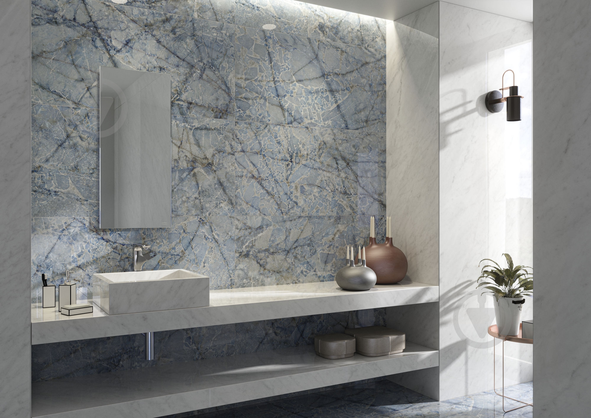 Плитка Cifre Атлантис блу Пулидо 60x120 - фото 2