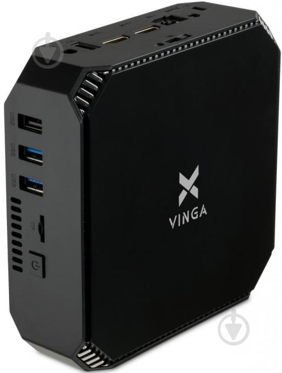 Компьютер Vinga Mini PC V500 (V500J4125.16120WH) black - фото 3