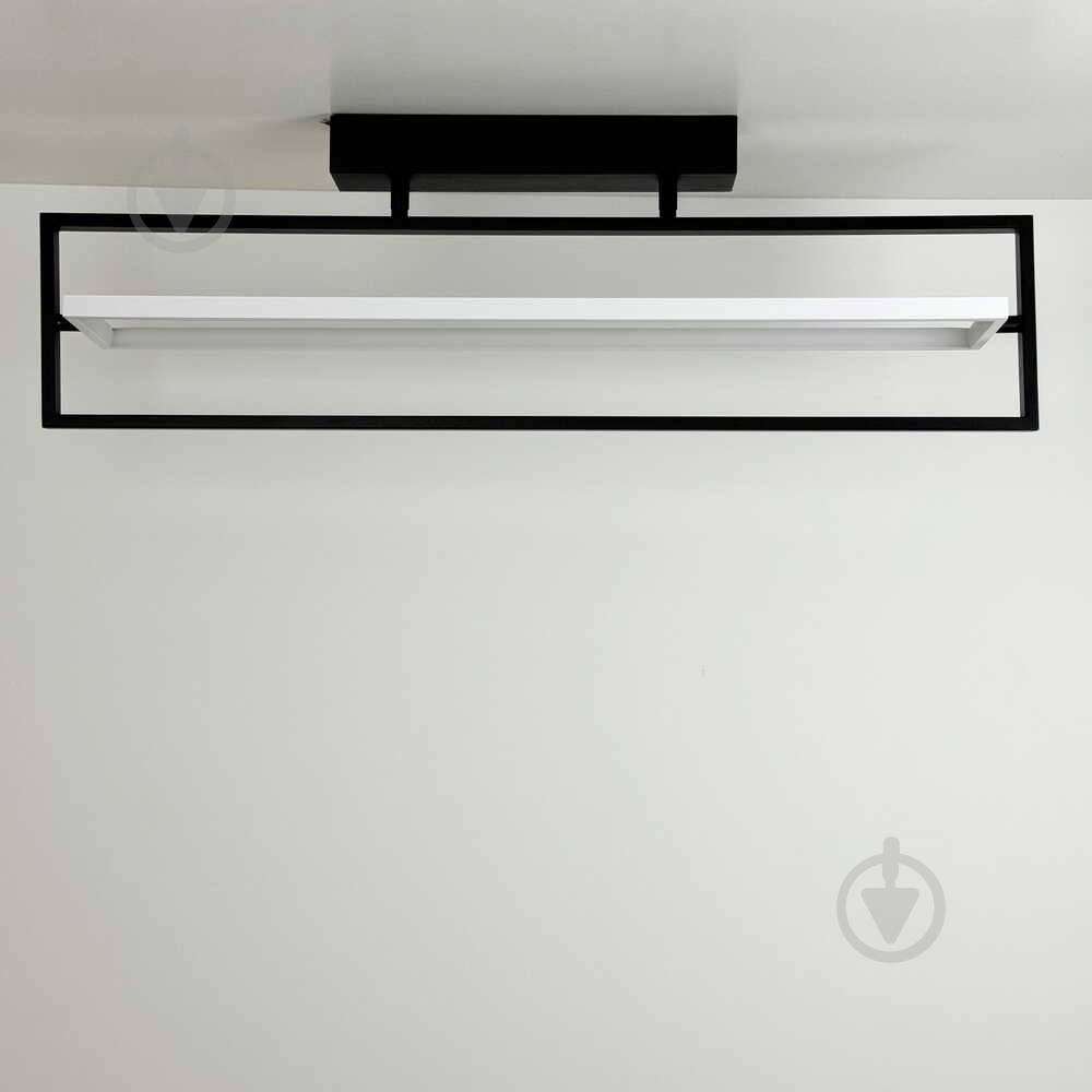 Люстра светодиодная Violux Светильник LED smart PRADA+пульт 60W 3000-5000K IP20 прямоугольник Violux 1xLED-модуль черно-белый 220715 - фото 2 Люстра светодиодная Violux Светильник LED smart PRADA+пульт 60W 3000-5000K IP20 прямоугольник Violux 1xLED-модуль черно-белый 220715 - фото 2