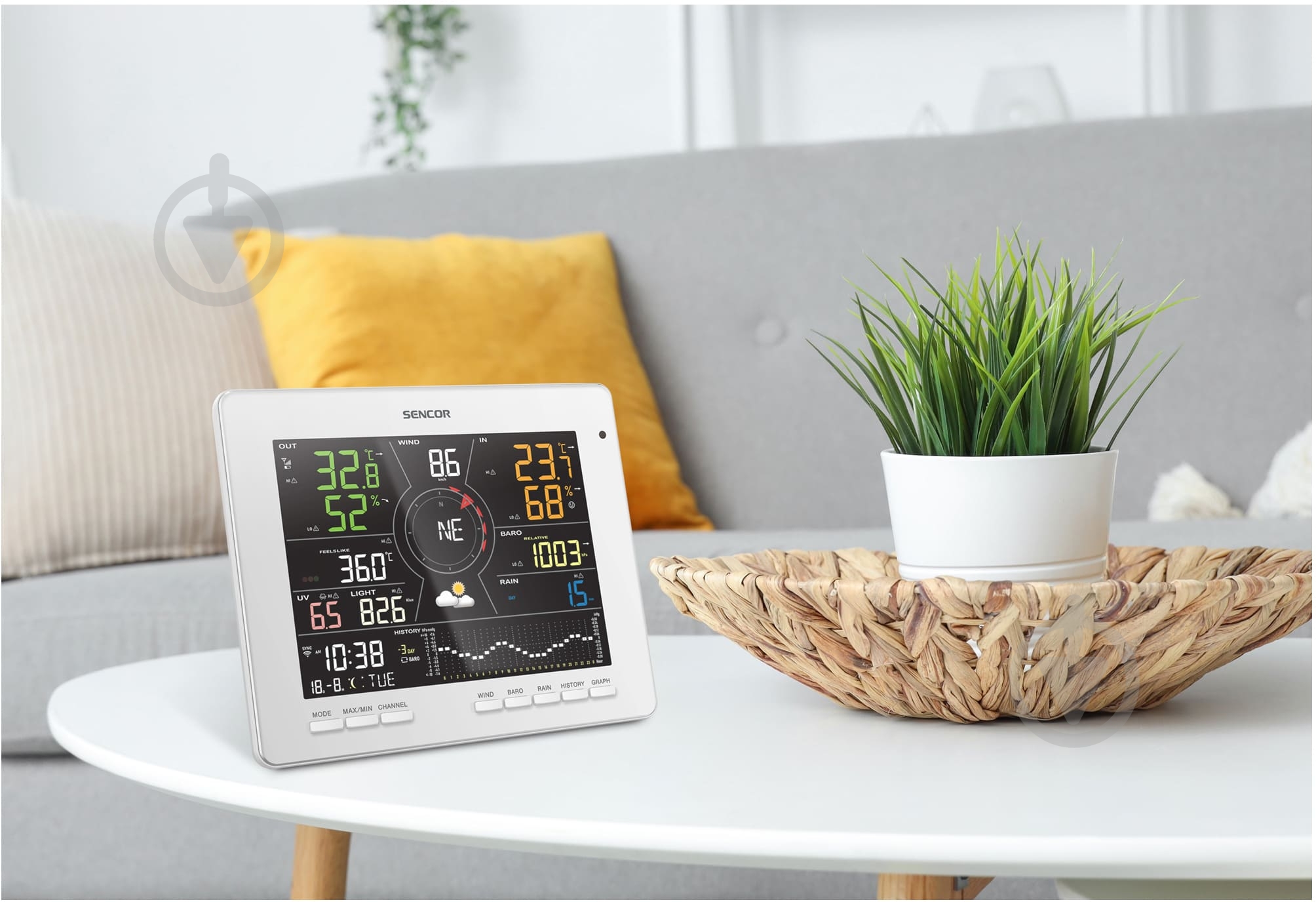 Метеостанция Sencor SWS16600WIFI - фото 22 Метеостанция Sencor SWS16600WIFI - фото 22