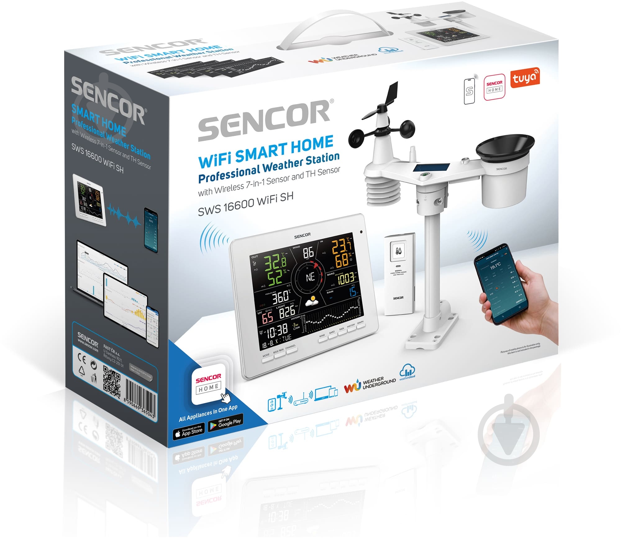 Метеостанция Sencor SWS16600WIFI - фото 13 Метеостанция Sencor SWS16600WIFI - фото 13