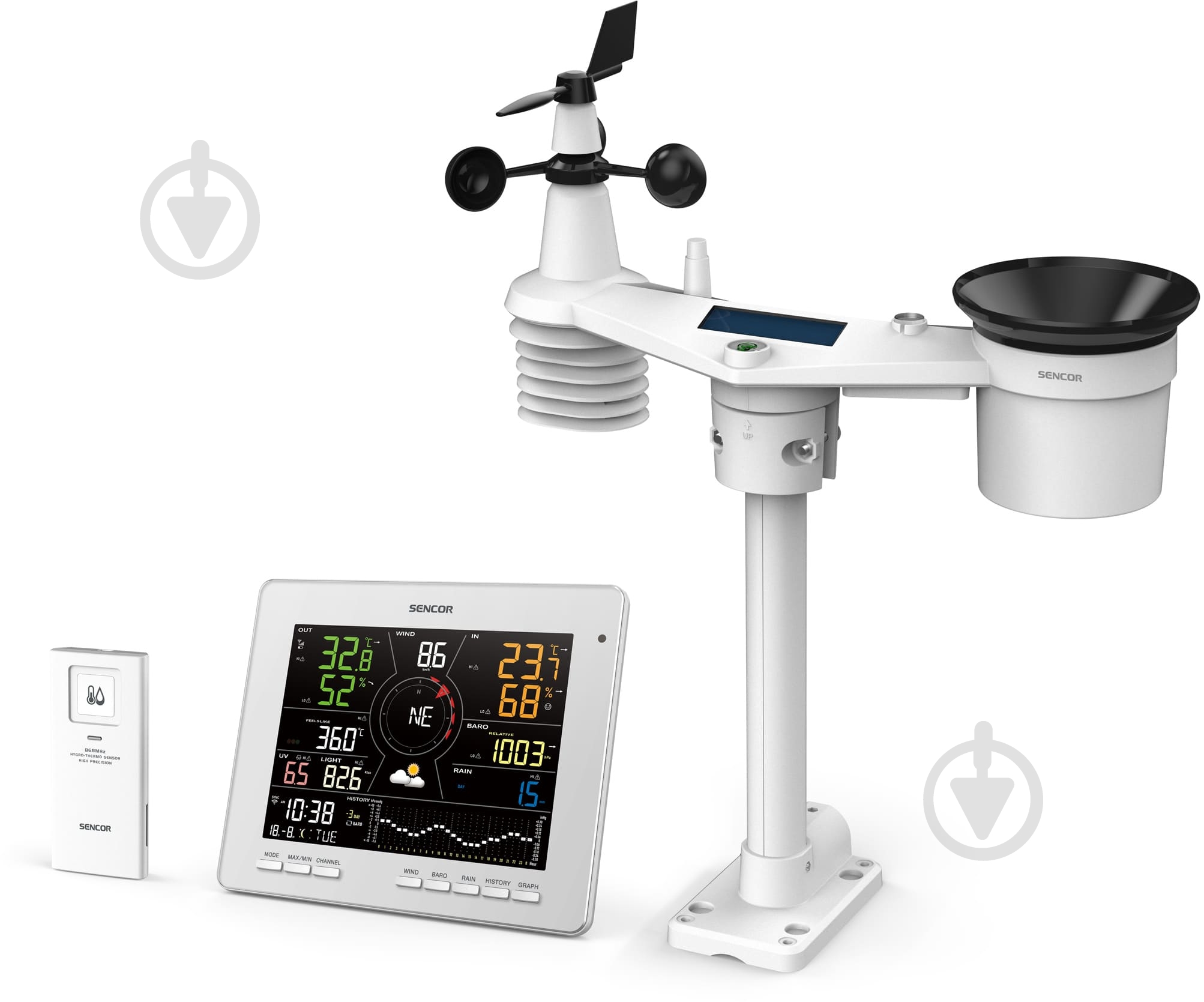 Метеостанция Sencor SWS16600WIFI - фото 2 Метеостанция Sencor SWS16600WIFI - фото 2