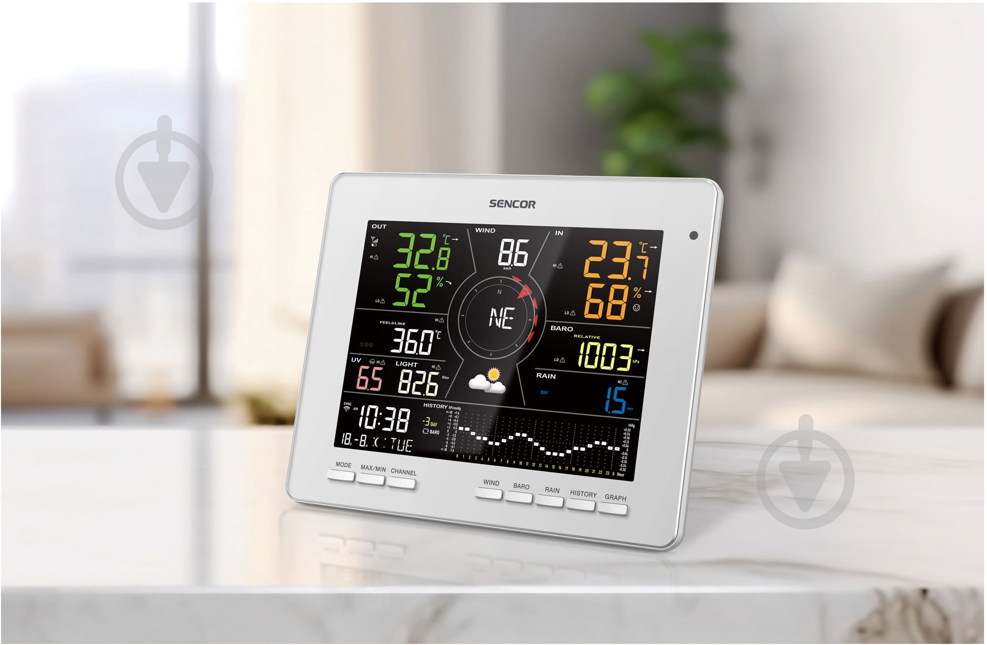 Метеостанция Sencor SWS16600WIFI - фото 20 Метеостанция Sencor SWS16600WIFI - фото 20