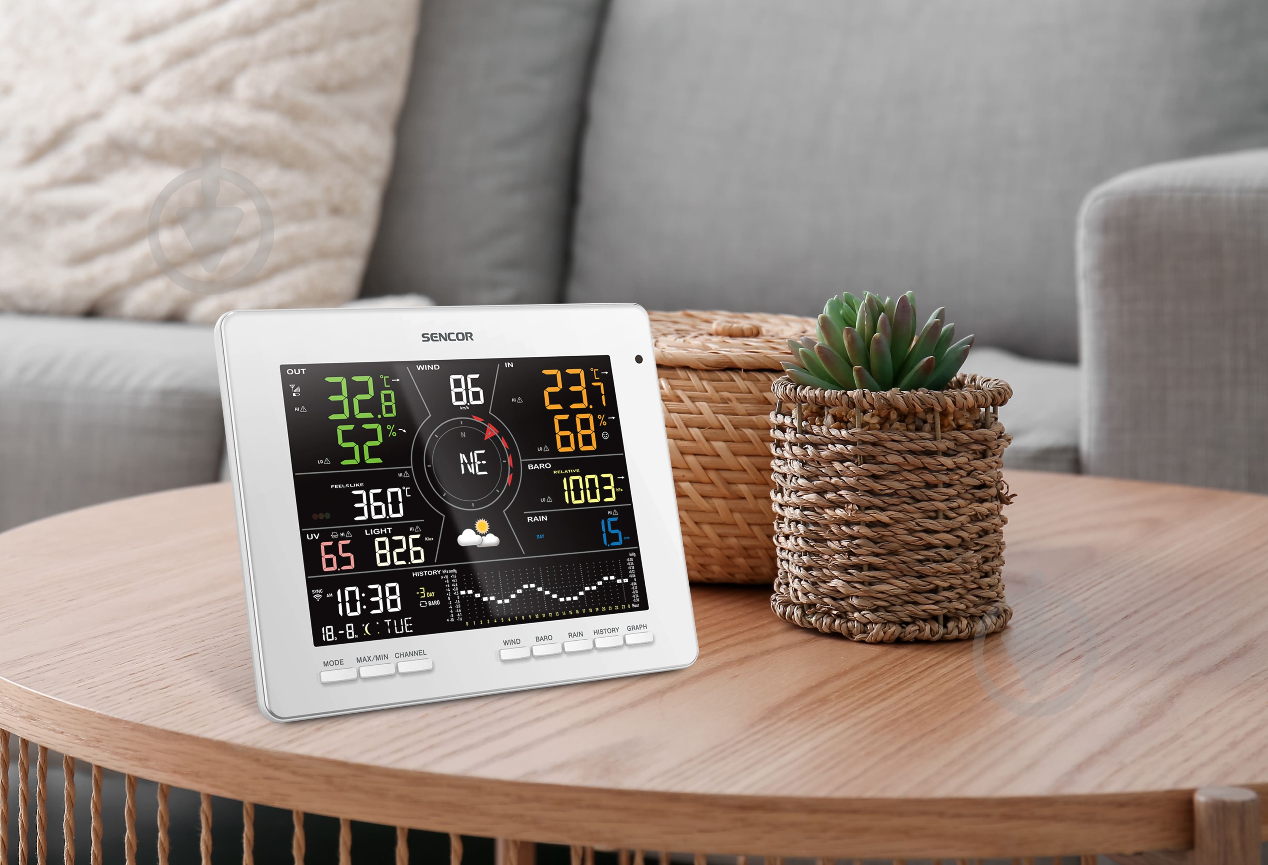 Метеостанция Sencor SWS16600WIFI - фото 21 Метеостанция Sencor SWS16600WIFI - фото 21