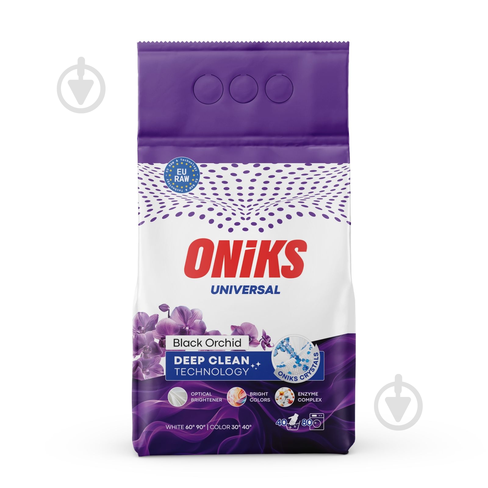 Стиральный порошок для машинной и ручной стирки ONIKS "ONIKS Universal Black Orchid" 4 кг - фото 1