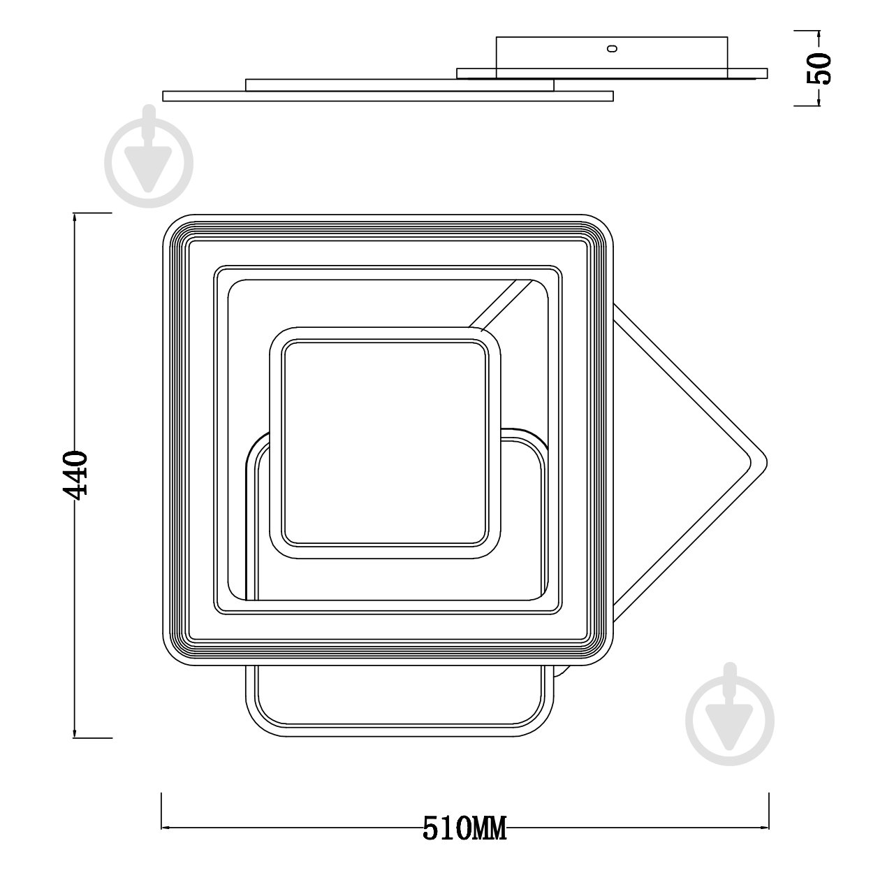 Люстра светодиодная Hopfen HUGGE-105S WH 105 Вт LED-модуль белый - фото 2