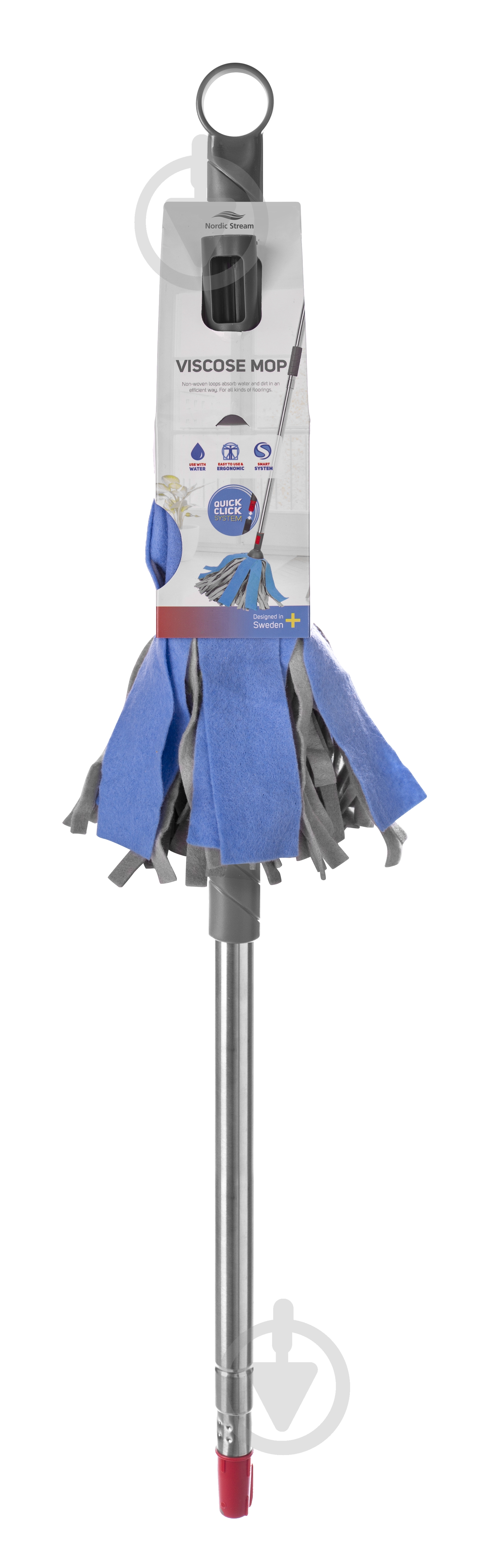 Ленточная швабра для пола Nordic Stream 25 см серый - фото 2