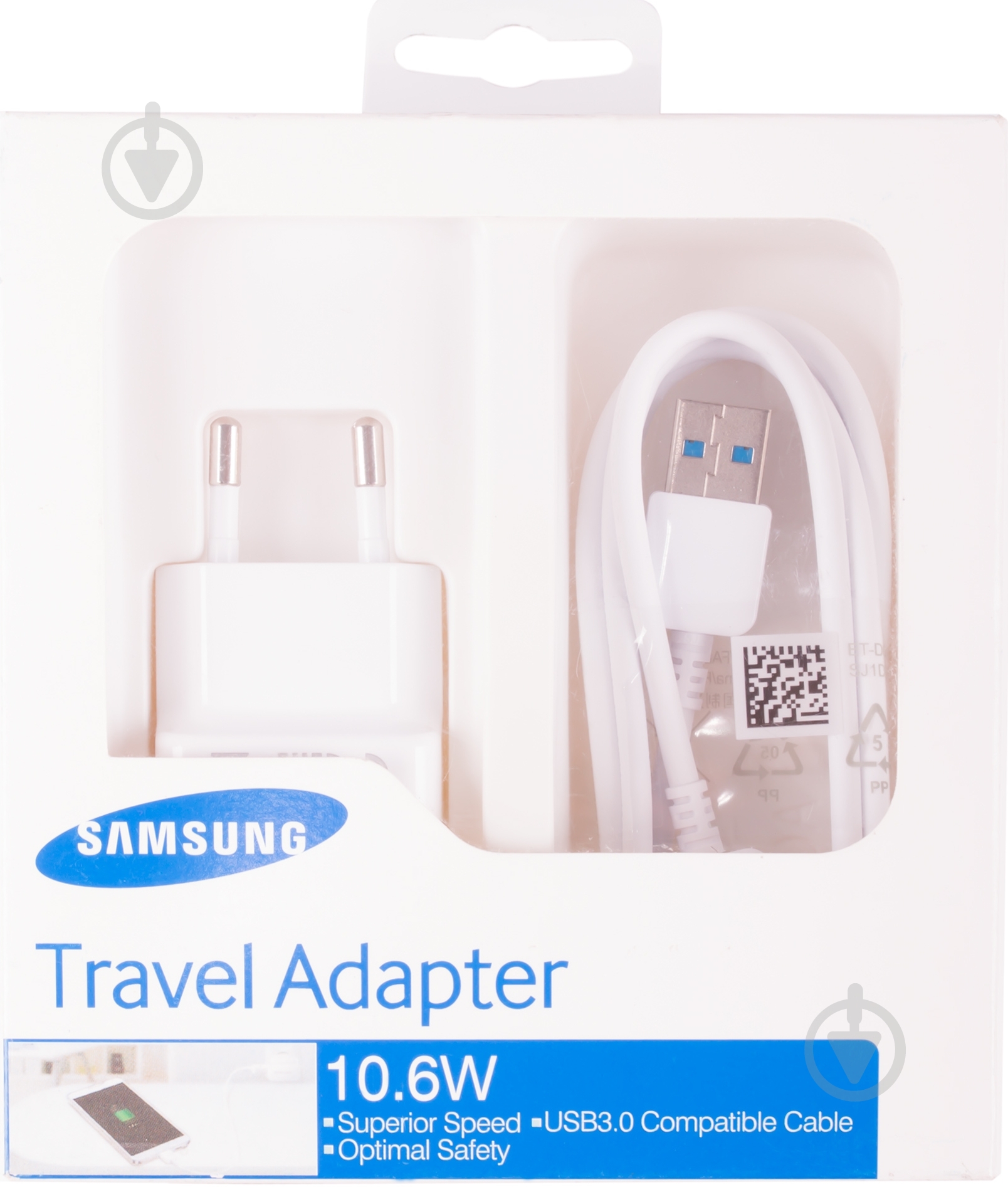 Мережевий зарядний пристрій Samsung EP-TA10EW USB 3.0 - фото 2