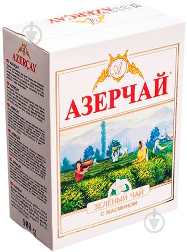 Чай зеленый Azercay с цветами жасмина 100 г - фото 1