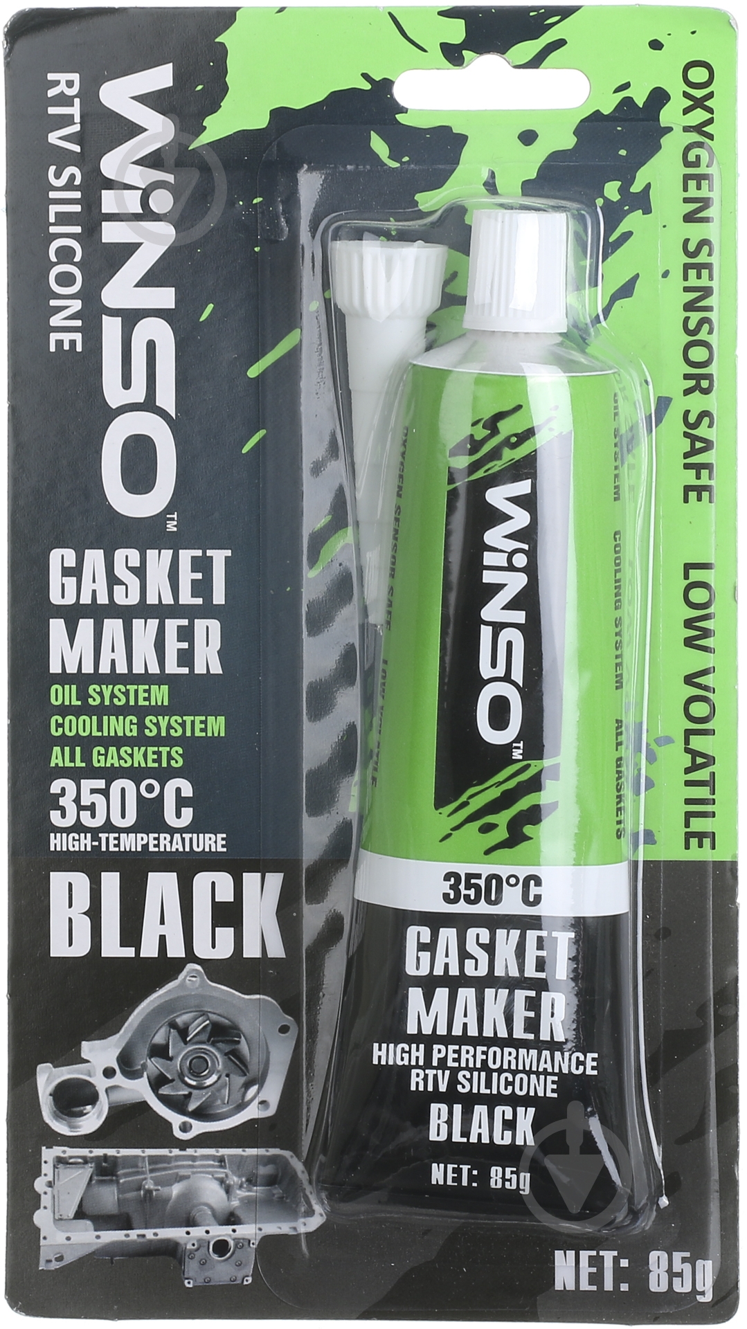 Герметик силиконовый WINSO GASKET MAKER BLACK черный 85 г - фото 1