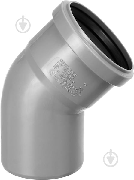 Колено канализационное Ostendorf ПП 75/45 - фото 1