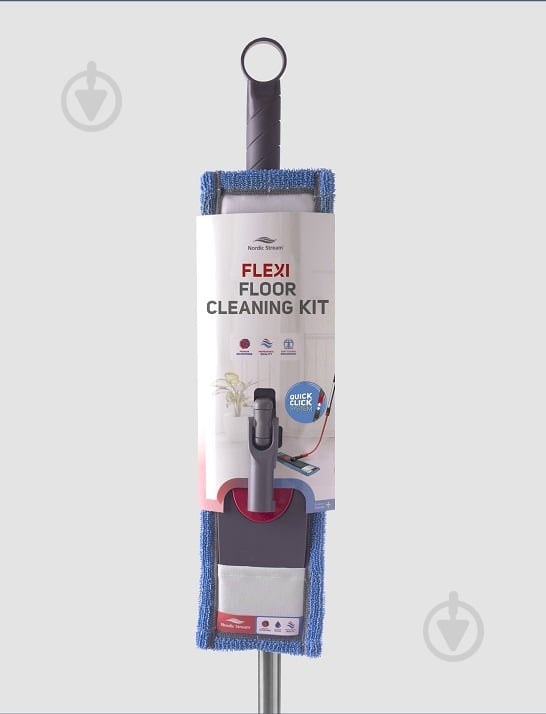 Швабра-полотер для пола Nordic Stream Flexible 46 см серый - фото 7