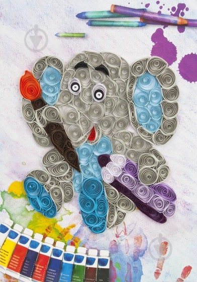 Набор для объемного квиллинга Слоненок - фото 3 Набор для объемного квиллинга Слоненок - фото 3