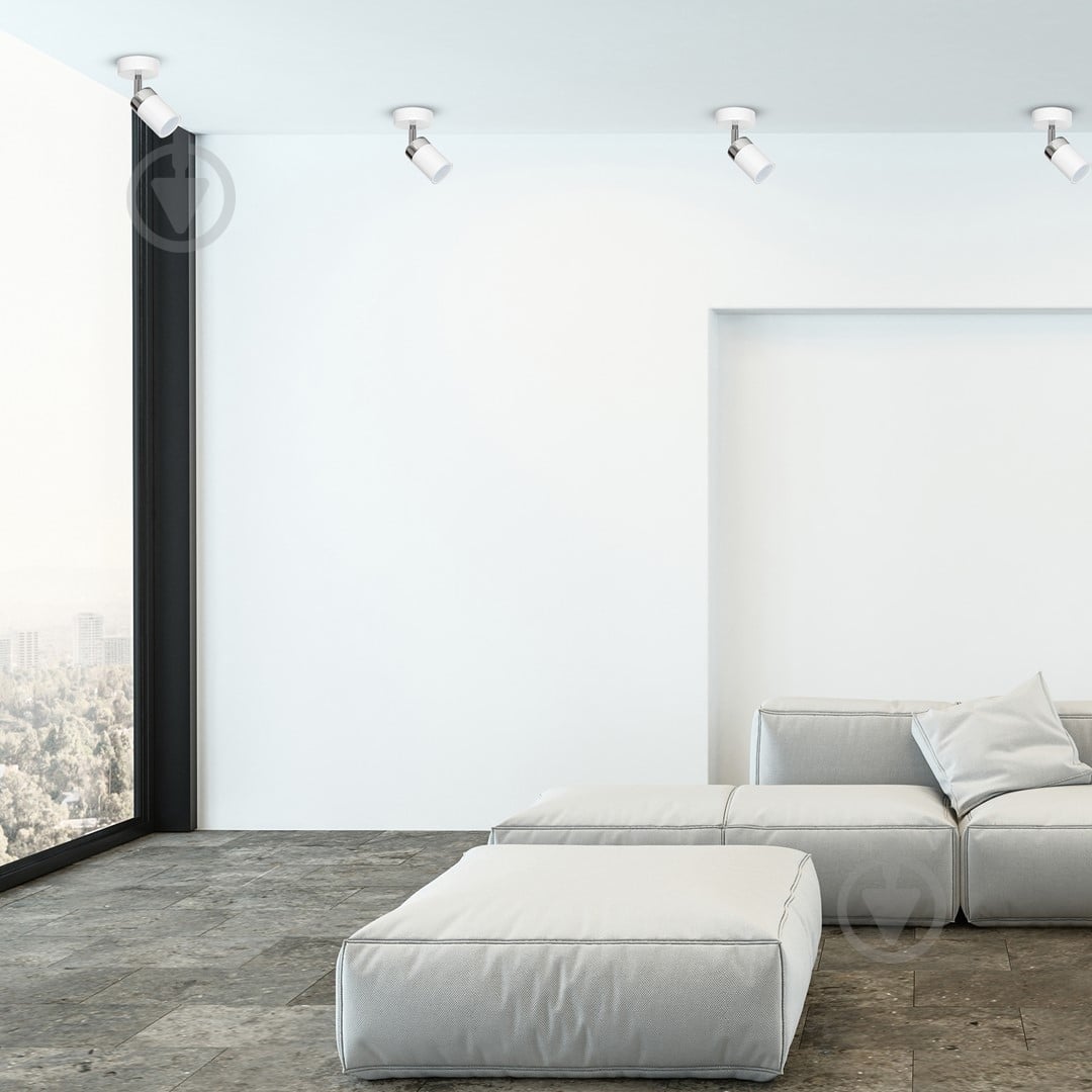 Светильник точечный Milagro Lighting JOKER 1xGU10 25 Вт GU10 белый с серебристым MLP898 - фото 6