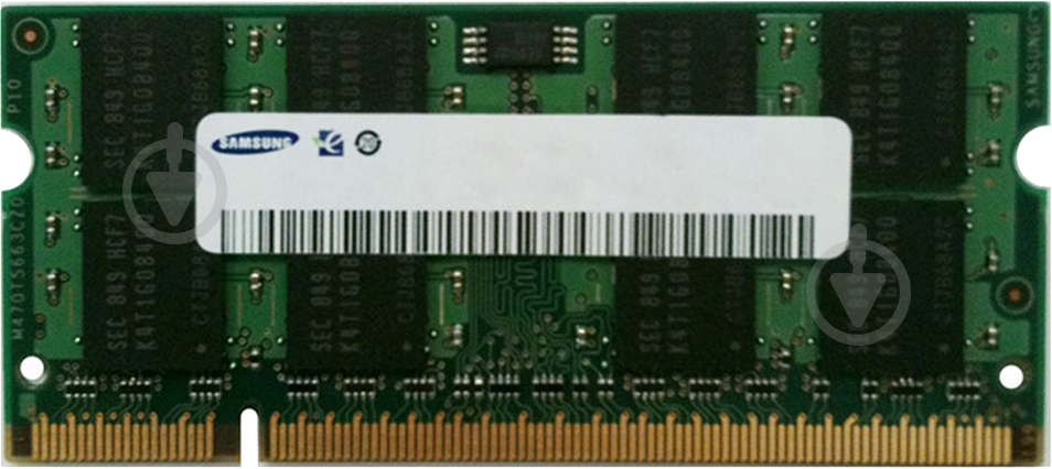 Оперативная память Samsung SODIMM DDR2 2 GB (1x2GB) 800 MHz (M470T5663EH3-CF7) PC2-6400 - фото 1 Оперативная память Samsung SODIMM DDR2 2 GB (1x2GB) 800 MHz (M470T5663EH3-CF7) PC2-6400 - фото 1
