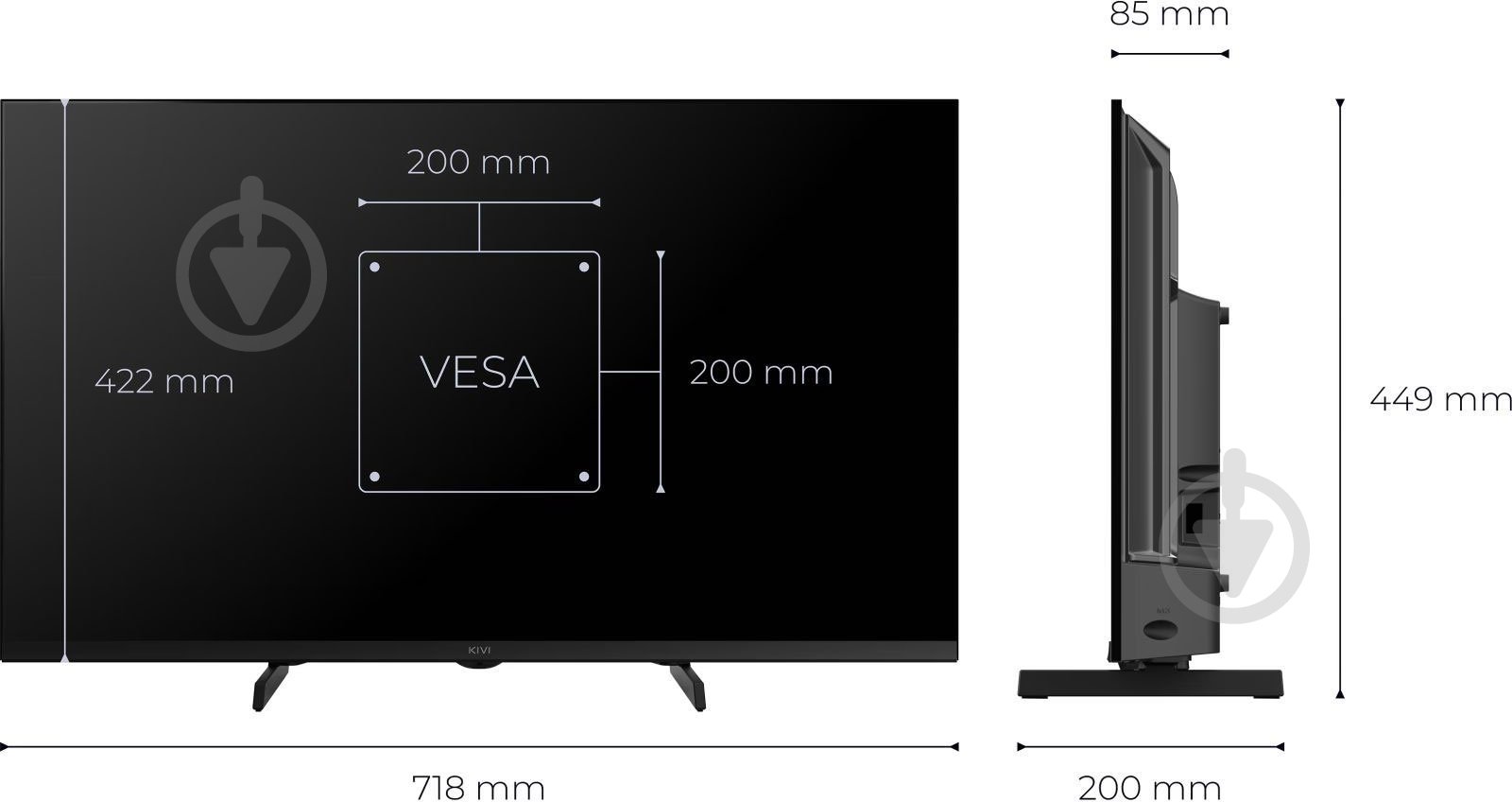 Телевизор Kivi 32H720QB - фото 5 Телевизор Kivi 32H720QB - фото 5