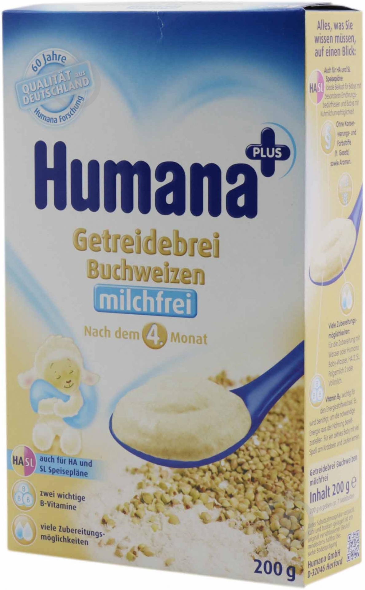 Каша безмолочная Humana от 4 месяцев гречневая 200 г - фото 2