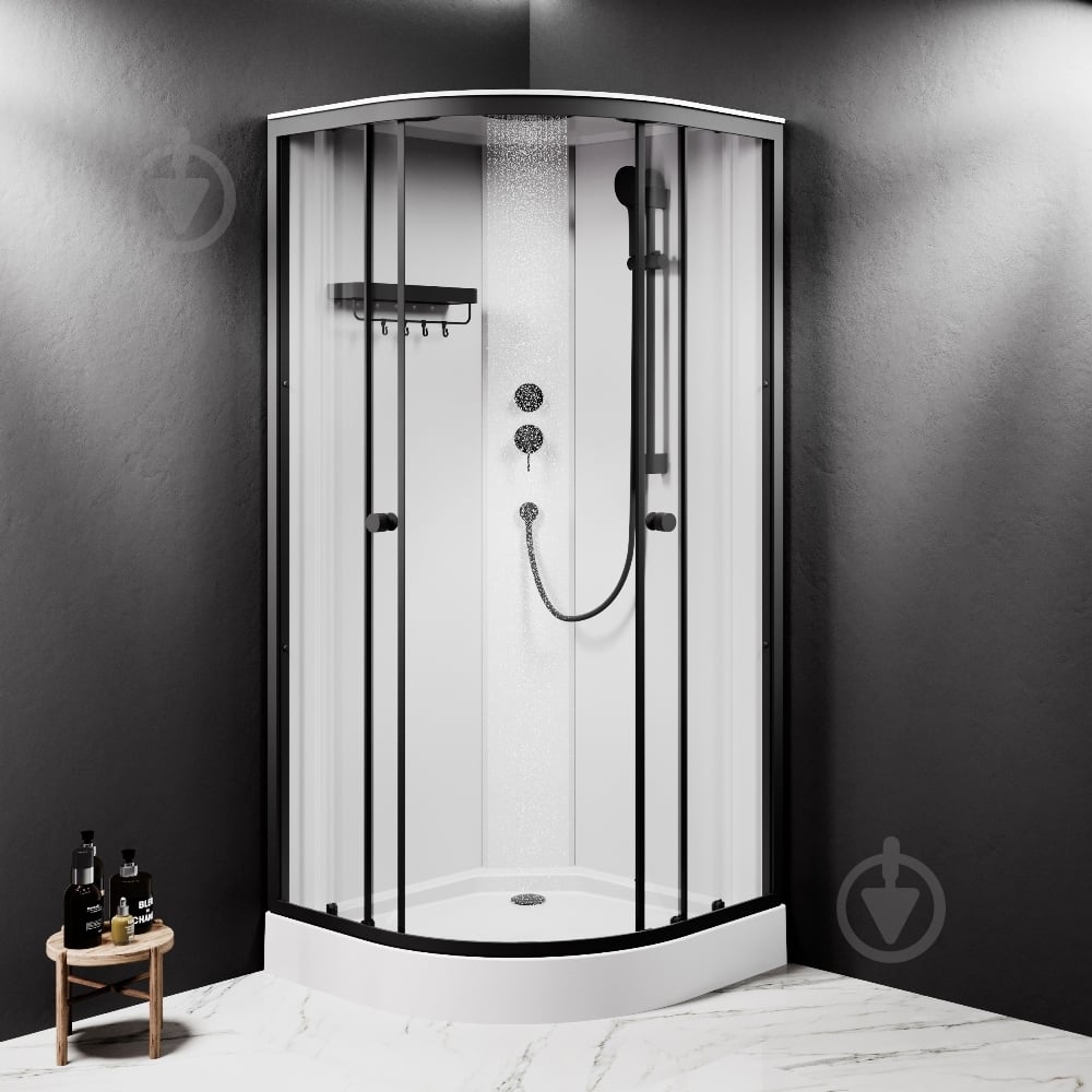 Душевая кабина AM.PM X-Joy W94C-401-090BT 90x90 см, без гидромассажа - фото 3 Душевая кабина AM.PM X-Joy W94C-401-090BT 90x90 см, без гидромассажа - фото 3