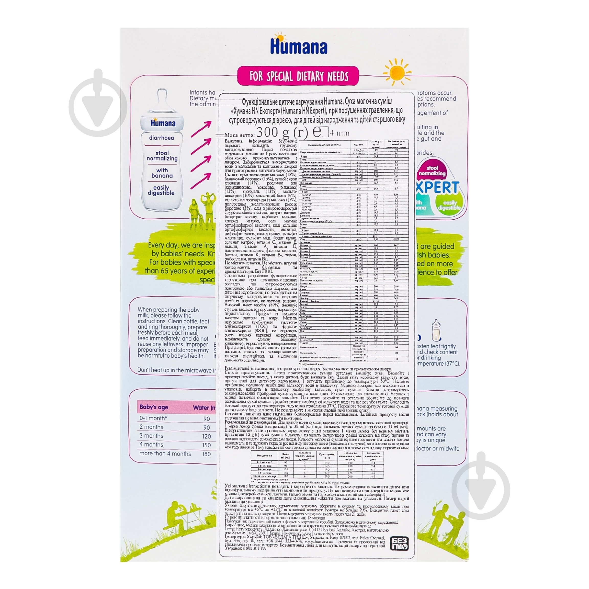 Сухая лечебная смесь Humana при острой диарее HN 300 г 4031244763716 - фото 2