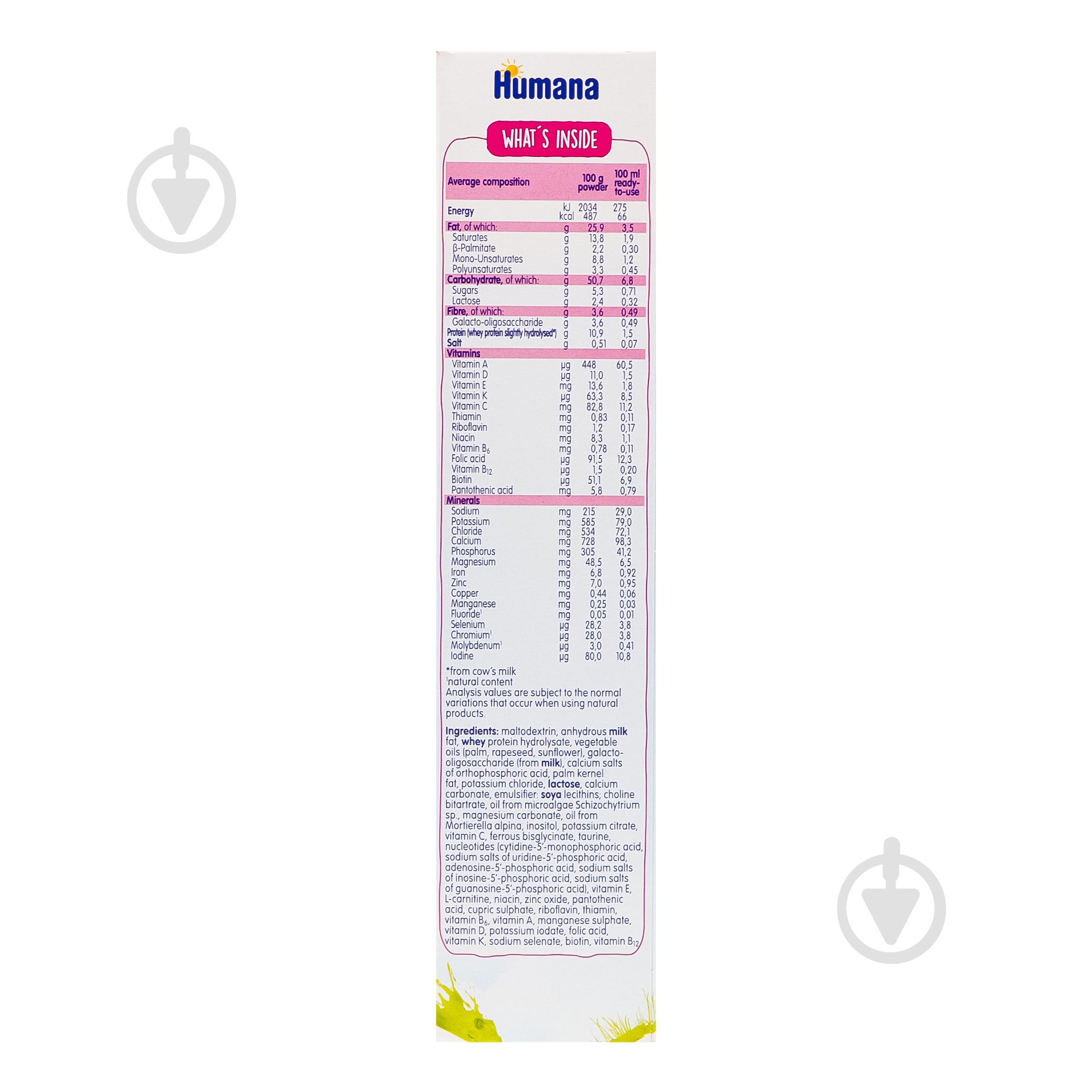 Сухая молочная смесь Humana АntiColic mit LC PUFA 300 г 4031244751973 - фото 2