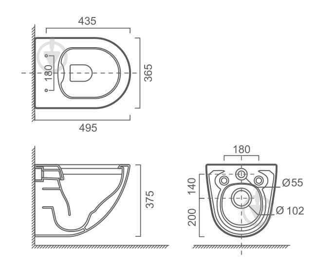 Унитаз подвесной Koller Pool Aqua Rimless сиденье SoftClose - фото 2 Унитаз подвесной Koller Pool Aqua Rimless сиденье SoftClose - фото 2