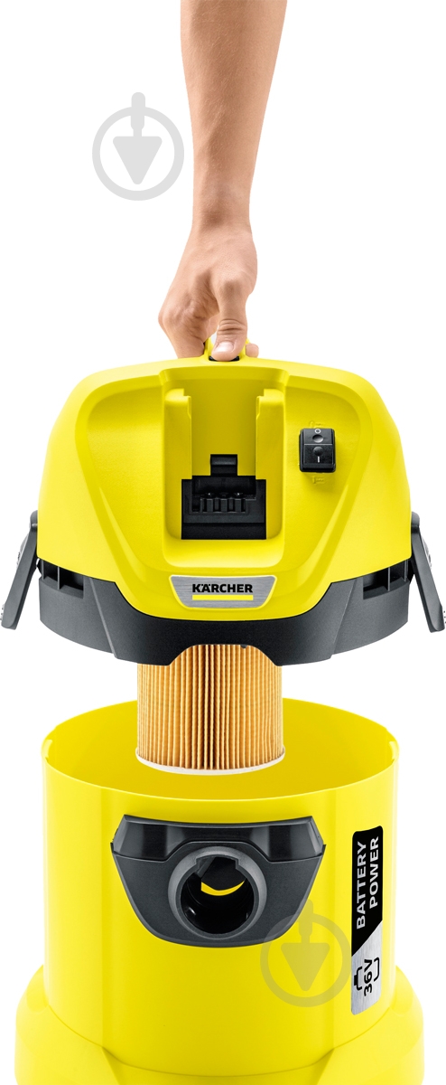 Пылесос Karcher WD3 Battery Set 1,629-911,0 - фото 5 Пылесос Karcher WD3 Battery Set 1,629-911,0 - фото 5