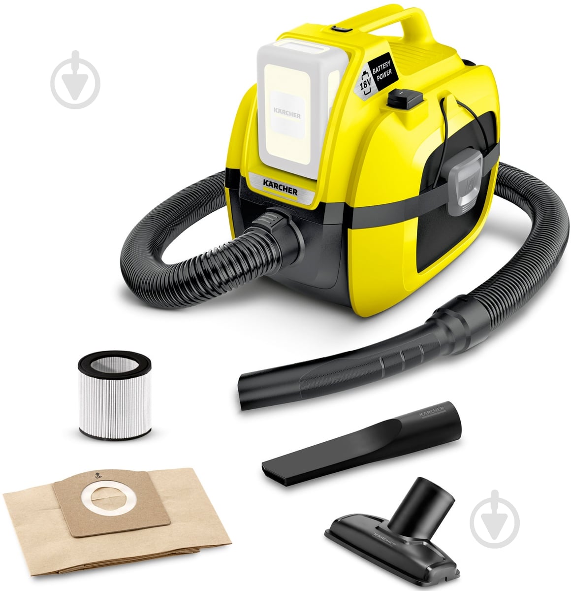 Пылесос Karcher WD1 Compact Battery 1,198-300,0 - фото 1