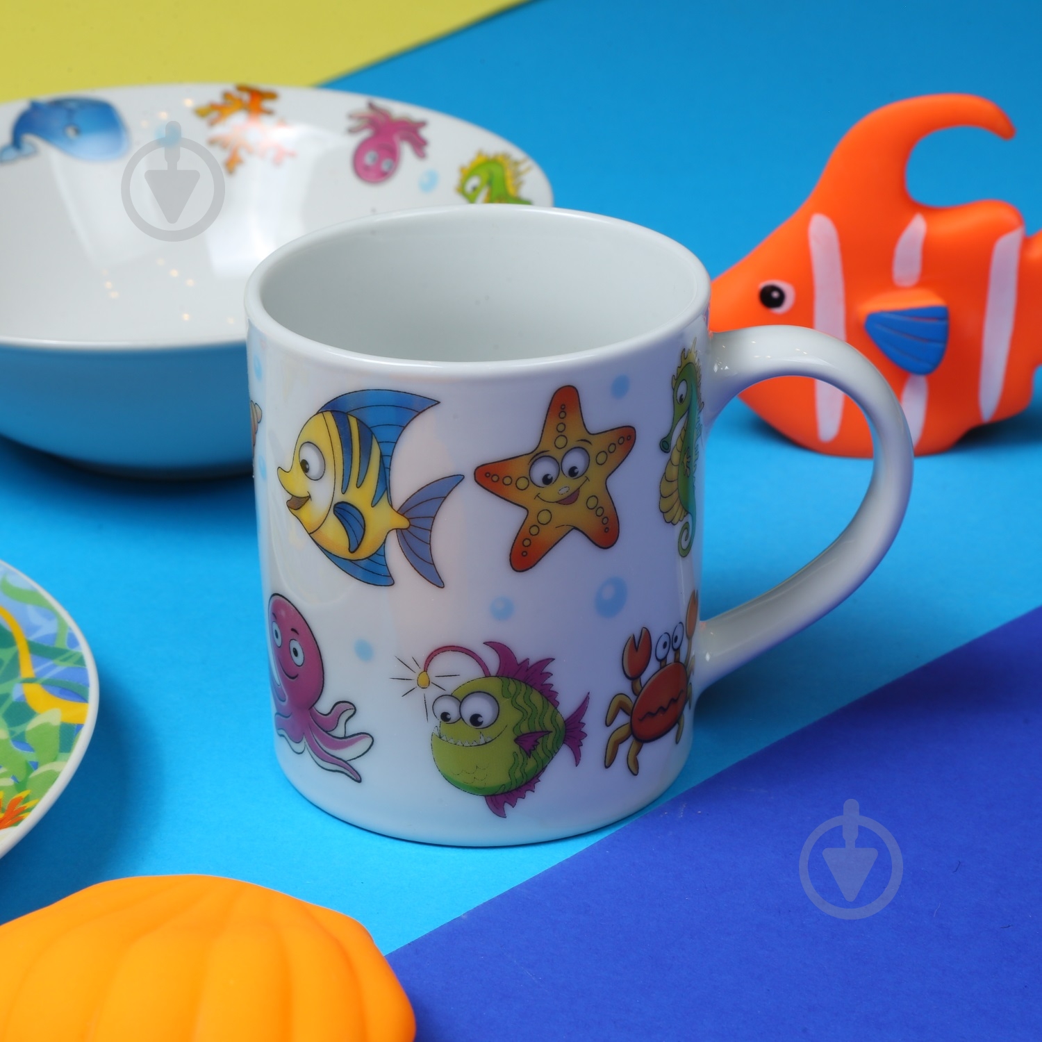 Набор детской посуды Sea Land 3 предмета M0690-7 Milika - фото 4