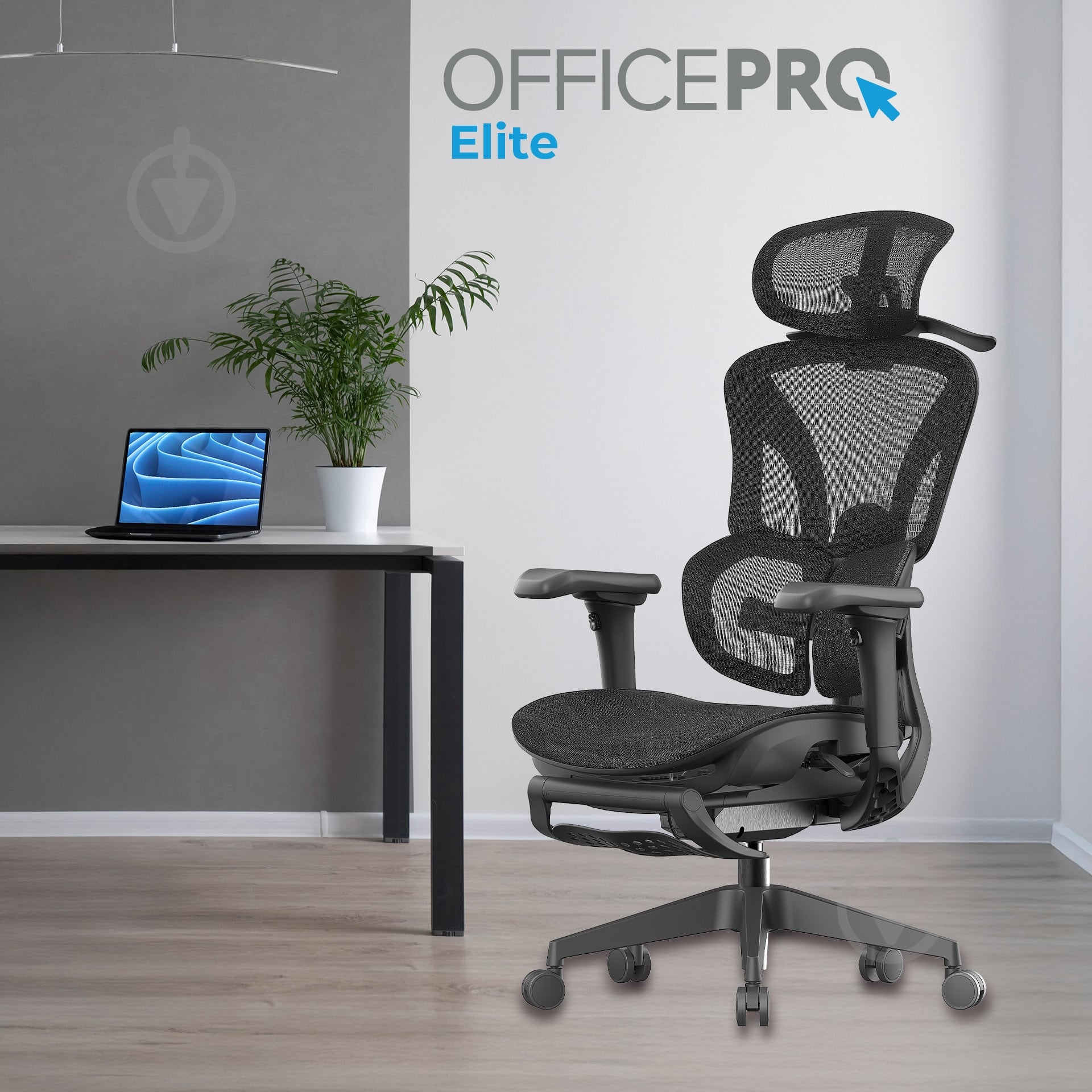 Кресло офисное OfficePro Elite OC950B Black черный - фото 9 Кресло офисное OfficePro Elite OC950B Black черный - фото 9