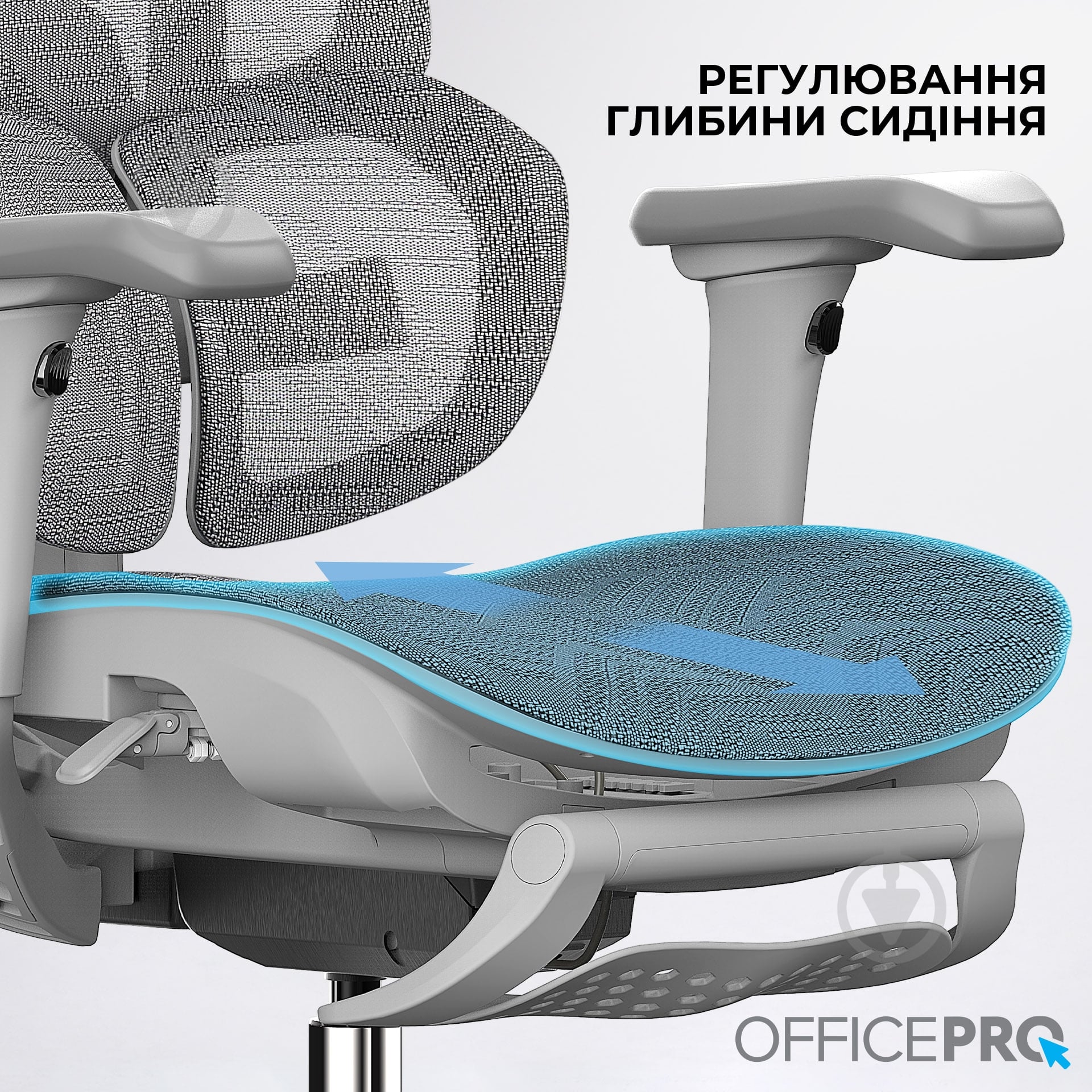 Кресло офисное OfficePro Elite OC950G Grey серый - фото 14 Кресло офисное OfficePro Elite OC950G Grey серый - фото 14