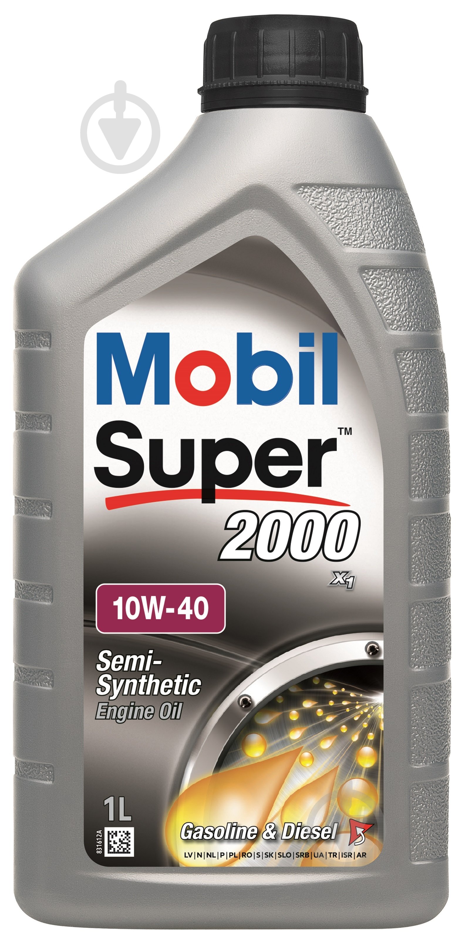 Моторна олива напівсинтетична Mobil Super 2000 X1 10W-40 1 л (157304) - фото 1