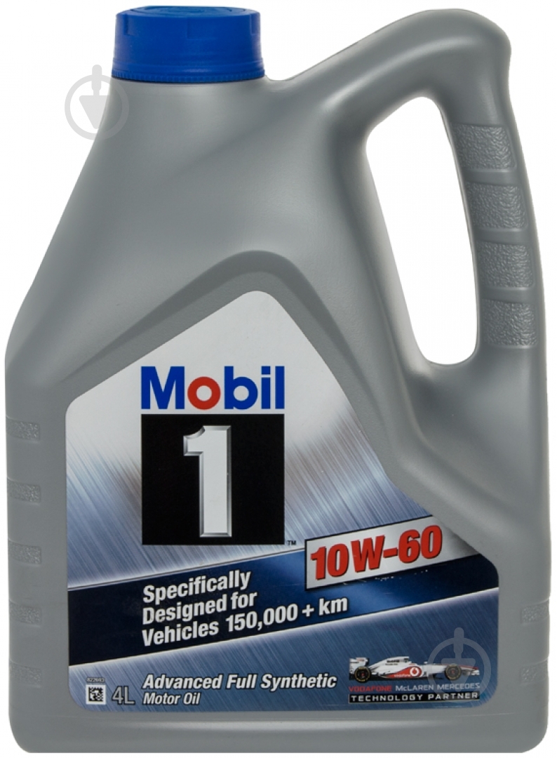 Моторное масло Mobil 1 10W-60 4 л - фото 1 Моторное масло Mobil 1 10W-60 4 л - фото 1