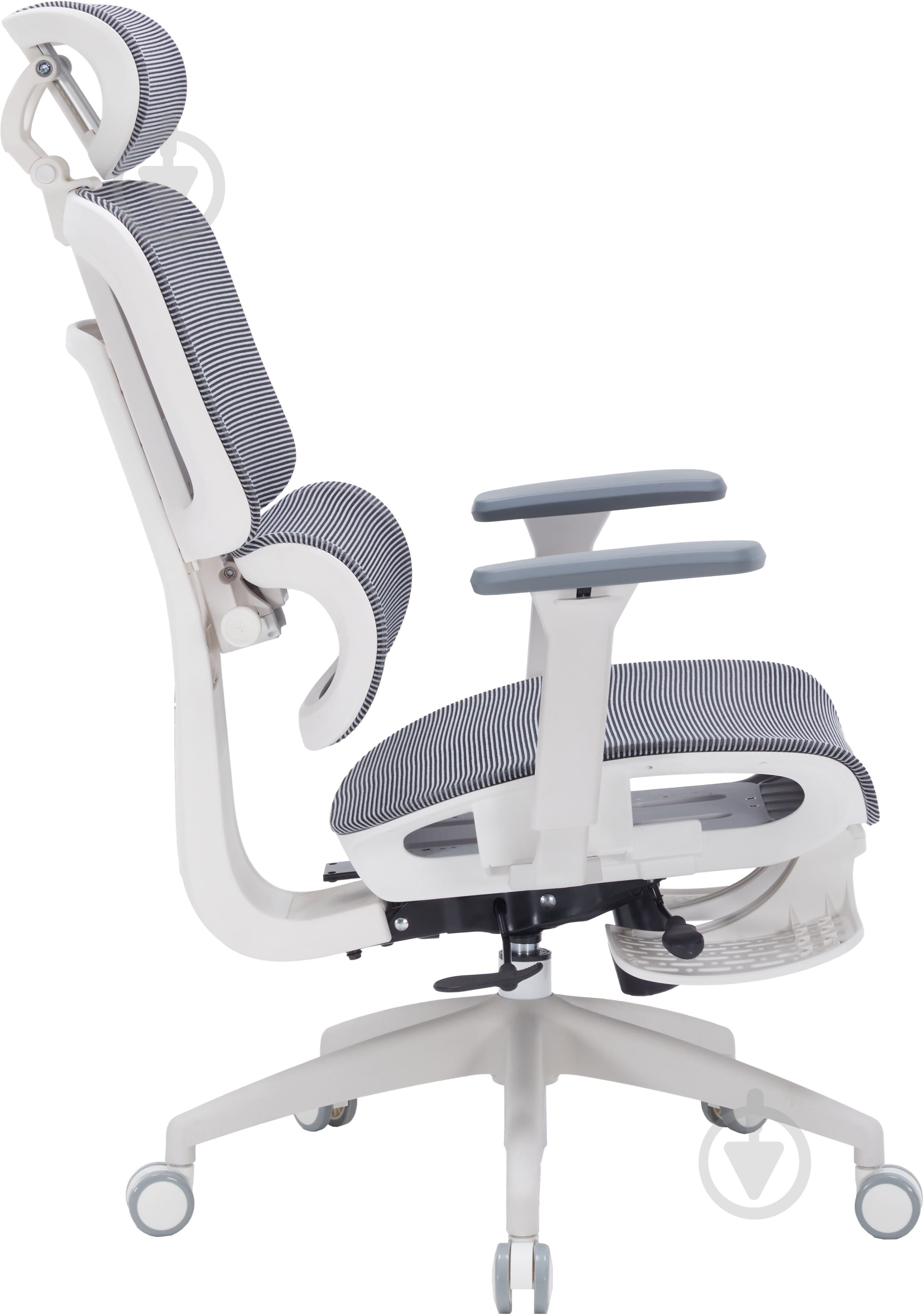 Кресло игровое OfficePro Skyline OC750-W-DG-DG - фото 6