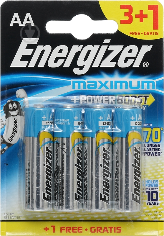 Батарейки Energizer Maximum FSB4 AA 4 шт. - фото 1