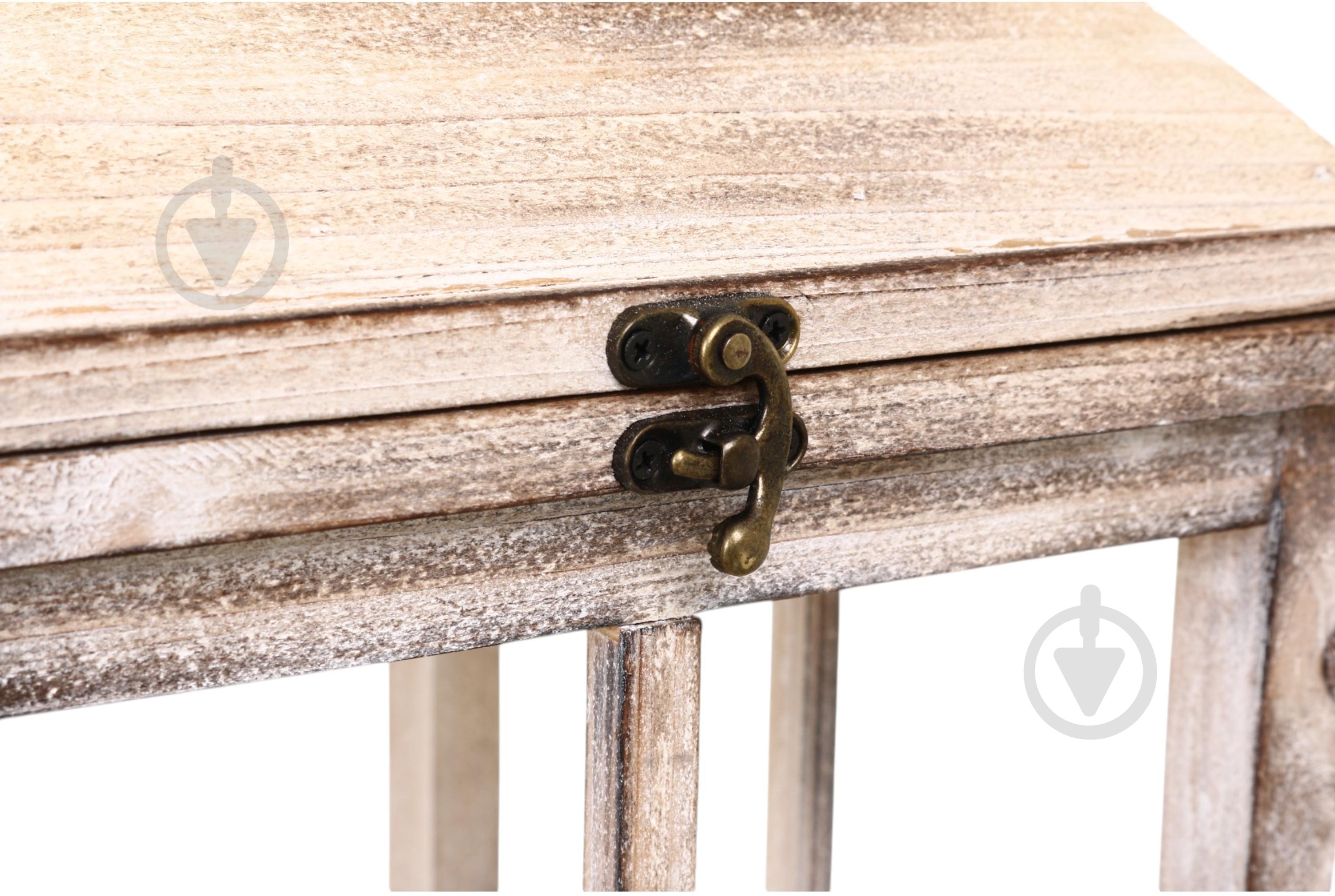 Подсвечник-фонарь Tudor 27х27х71 см светлое дерево TH23B053 Sensio - фото 3