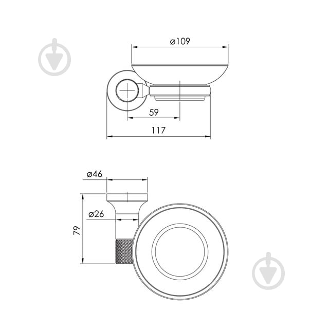 Мыльница Imprese Brenta ZMK081906250 - фото 2